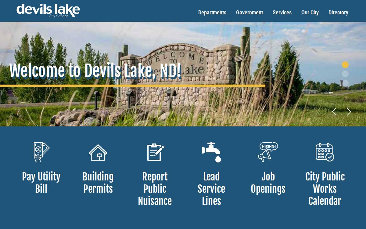 City of Devils Lake website preview