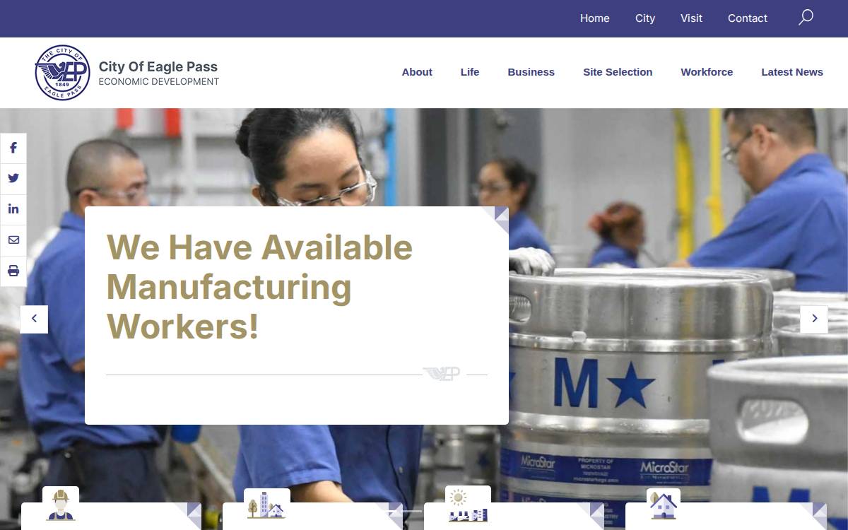 City of Eagle Pass website preview