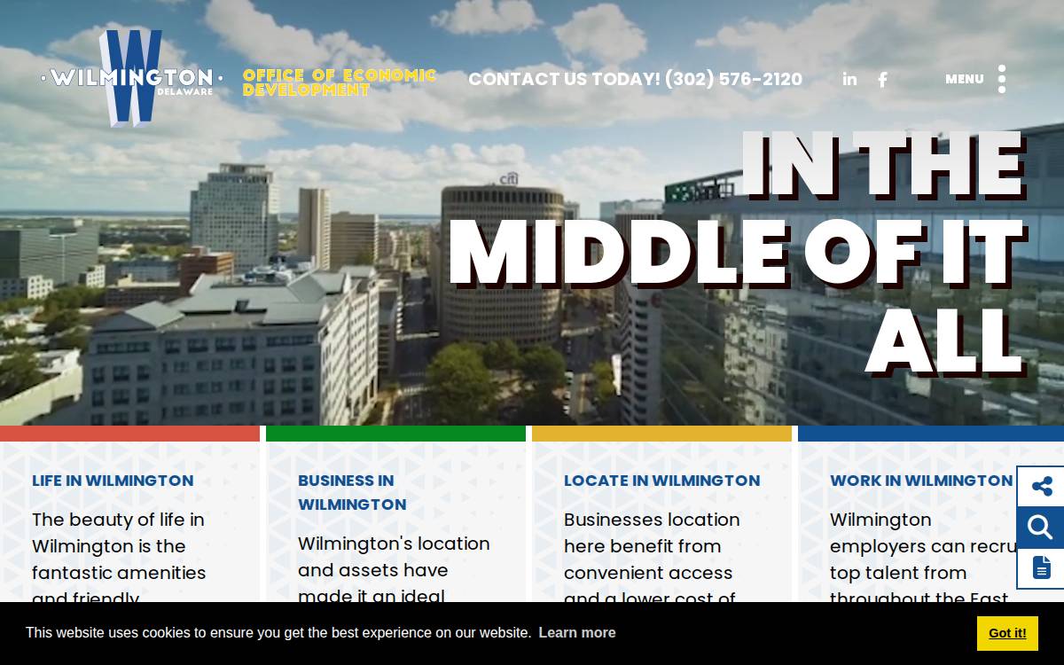 City of Wilmington website preview