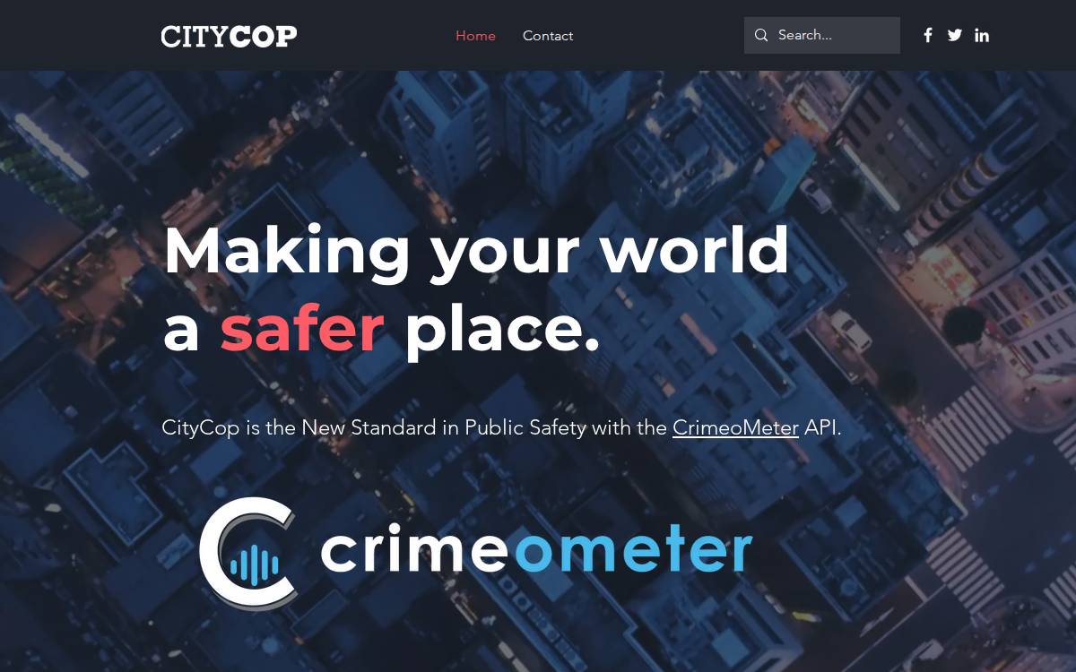 CityCop website preview
