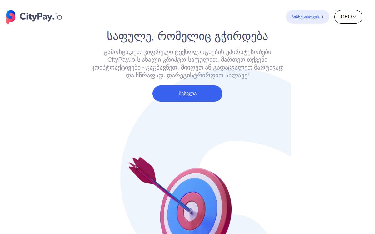CityPay Georgia website preview