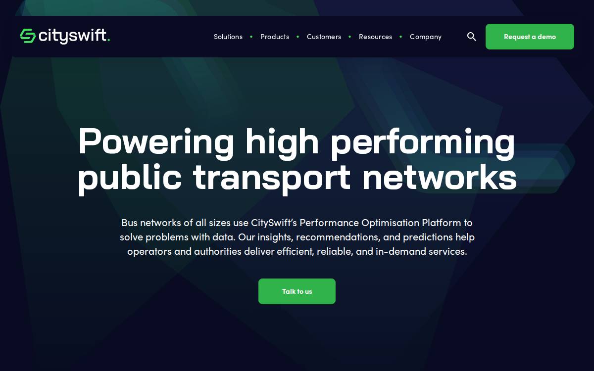 CitySwift website preview