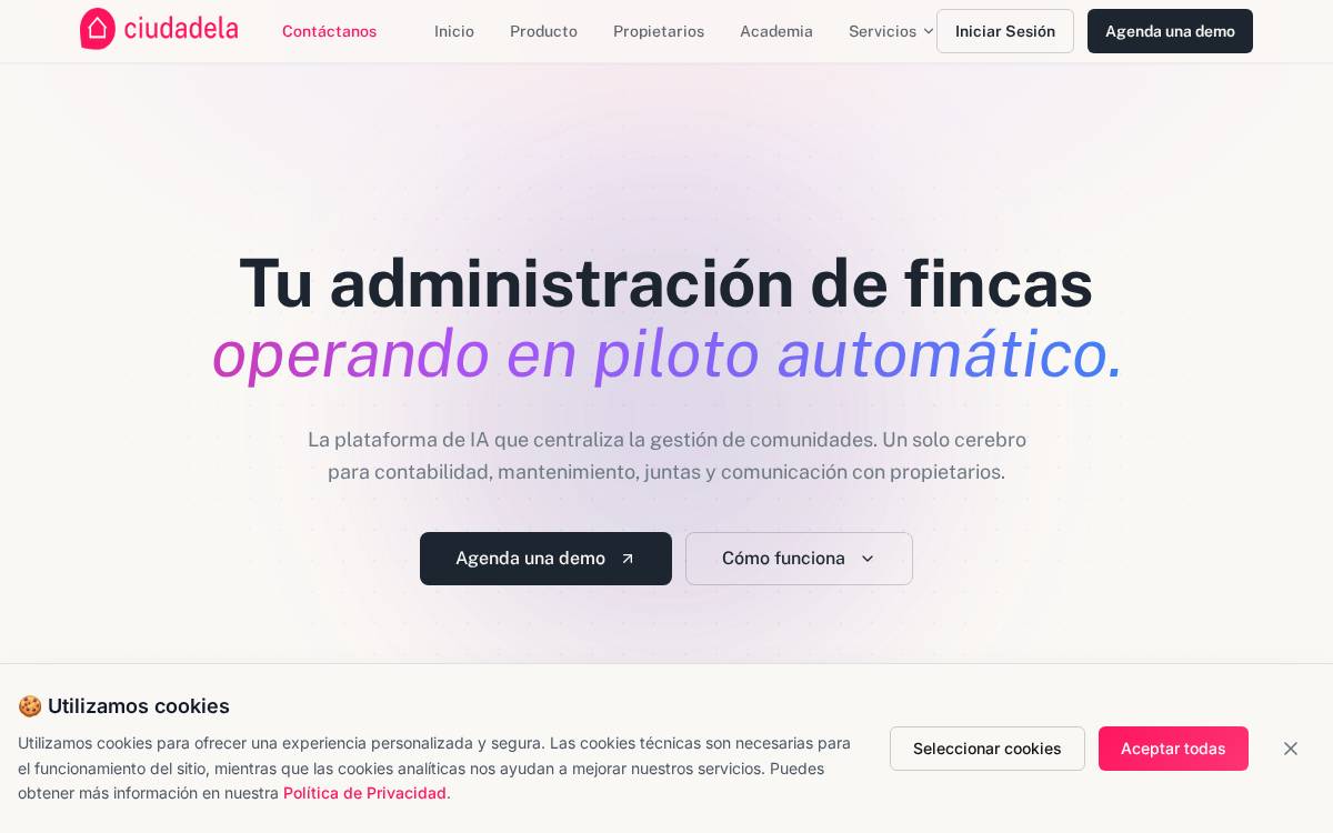 Ciudadela website preview