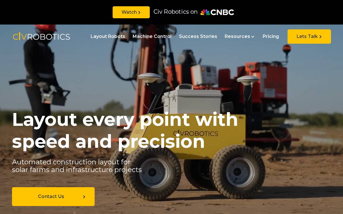 Civ Robotics website preview