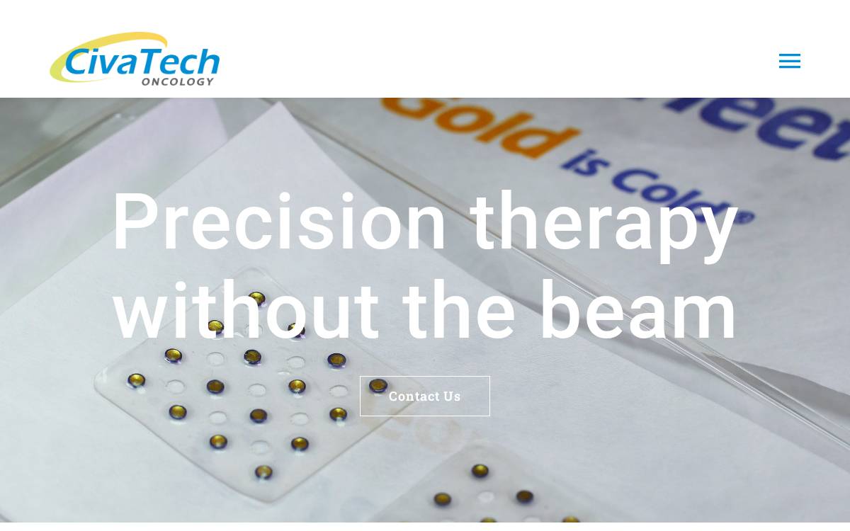 Civatech Oncology website preview