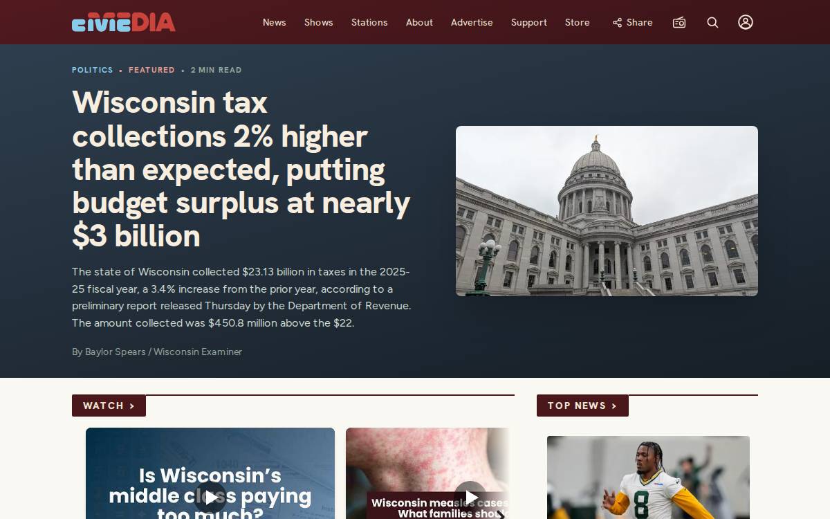 Civic Media website preview