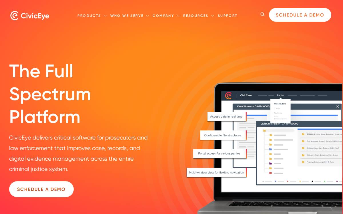 Civiceye website preview