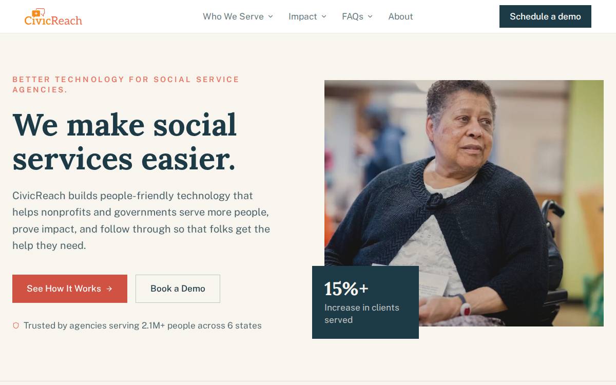 Civicreach website preview
