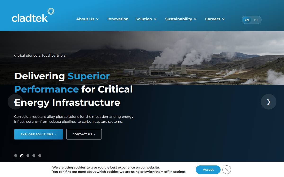 Cladtek website preview