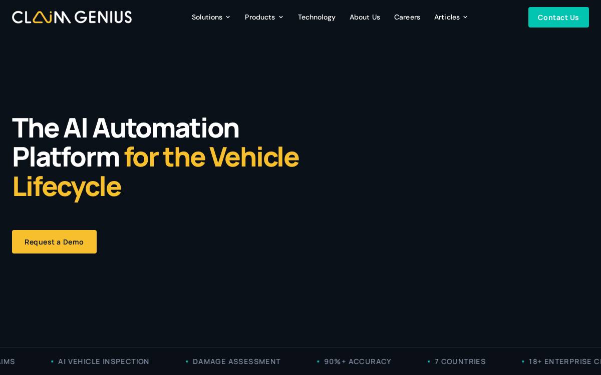 Claim Genius website preview