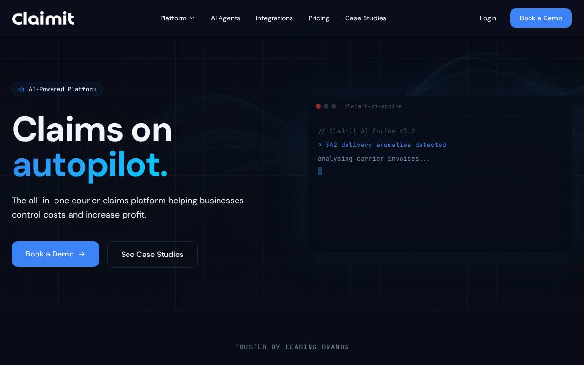 Claimit website preview