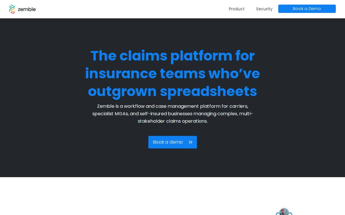 ClaimSpace website preview