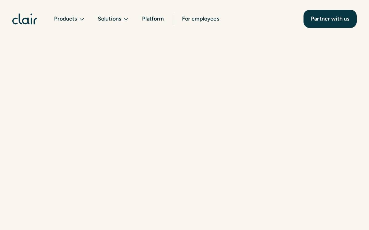 Clair website preview
