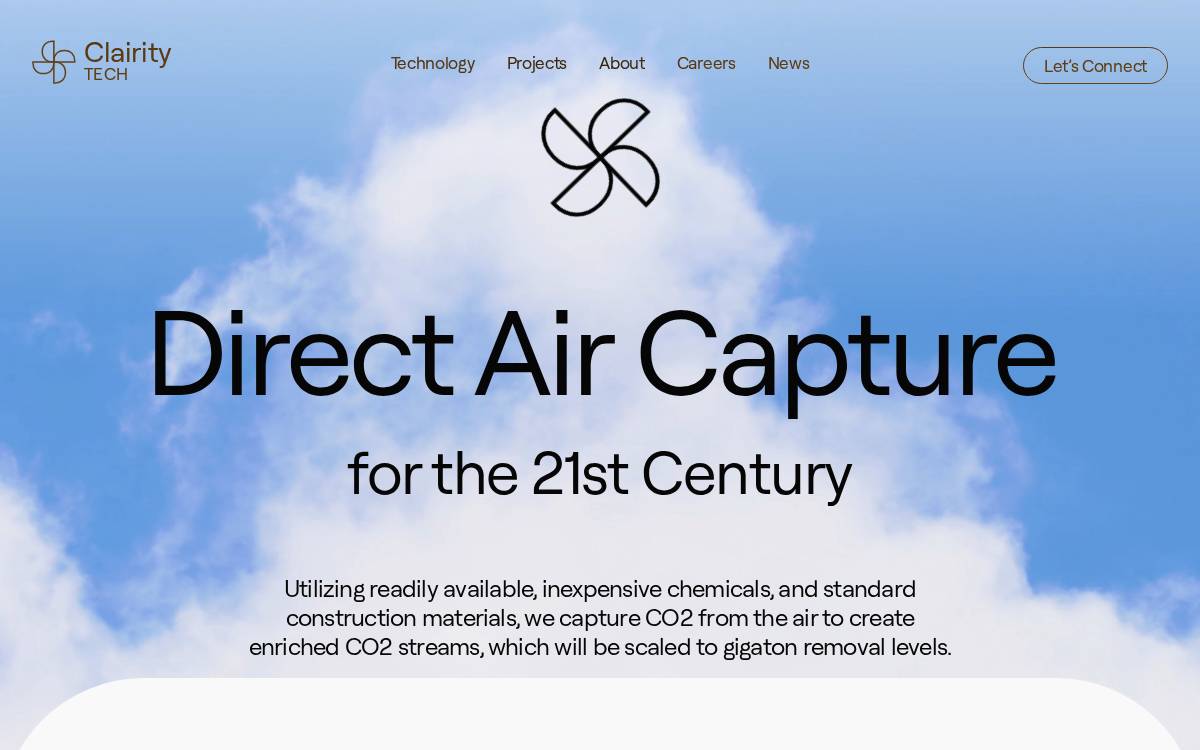 Clairity website preview