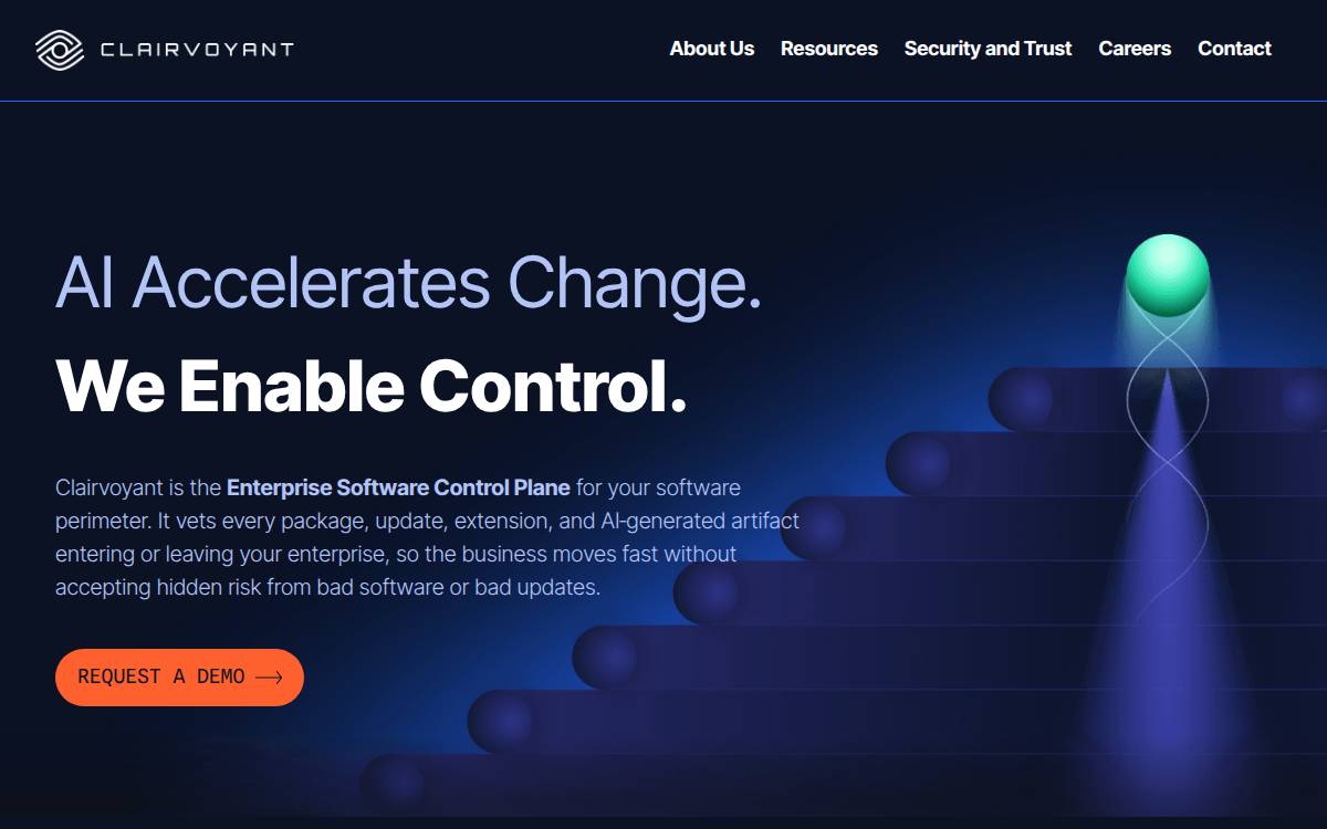 Clairvoyant Intel website preview