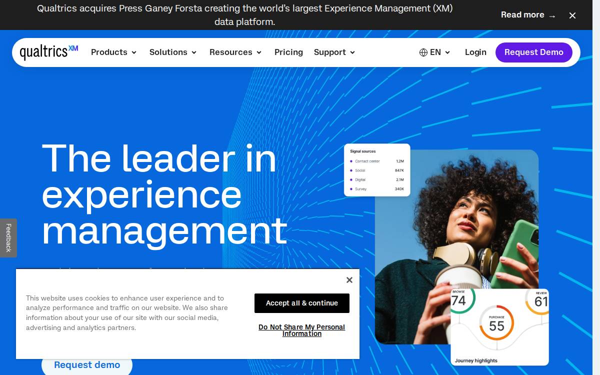Clarabridge website preview