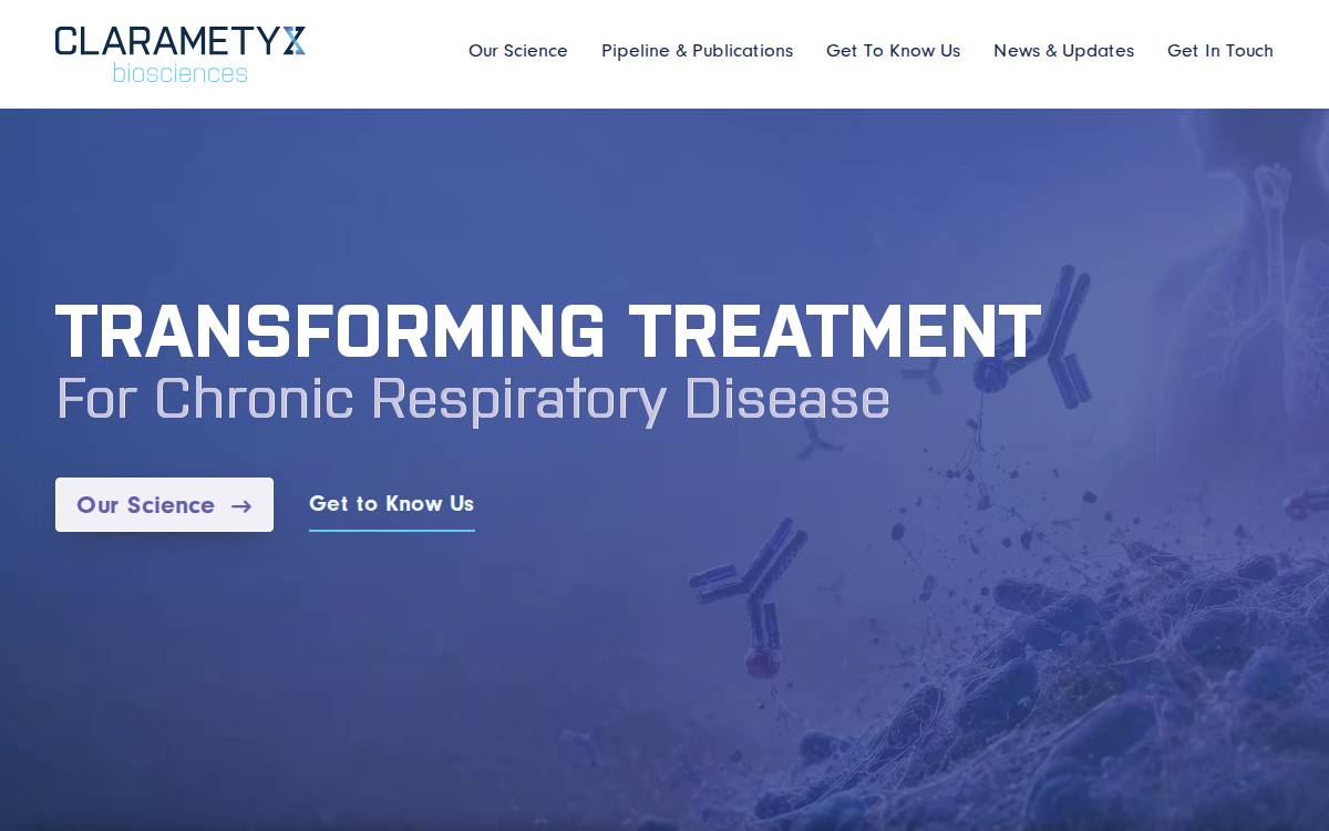 Clarametyx website preview