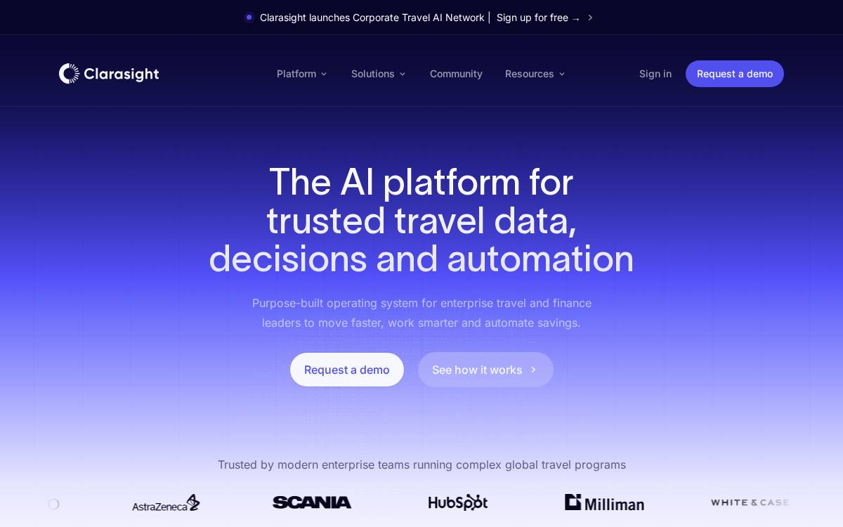 Clarasight website preview