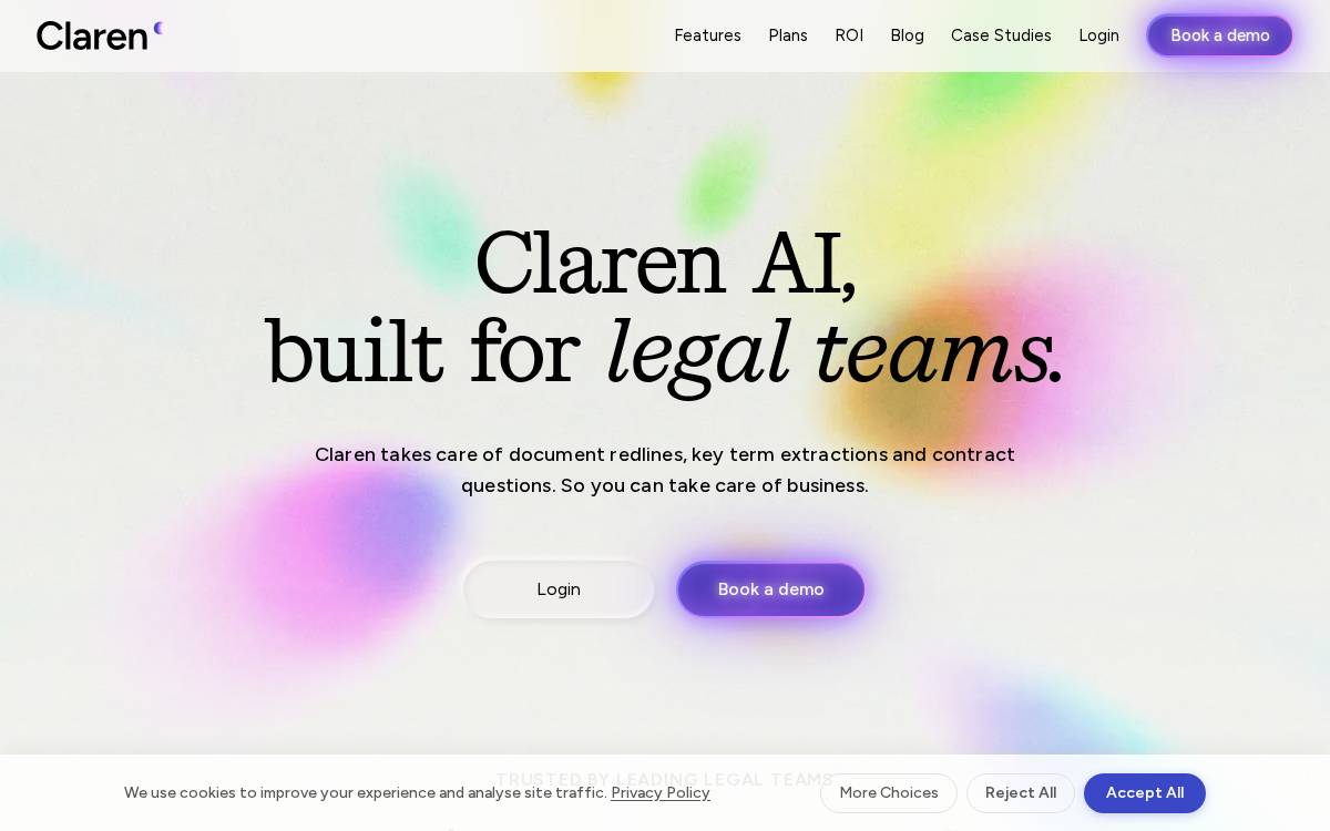 ClarenAI website preview