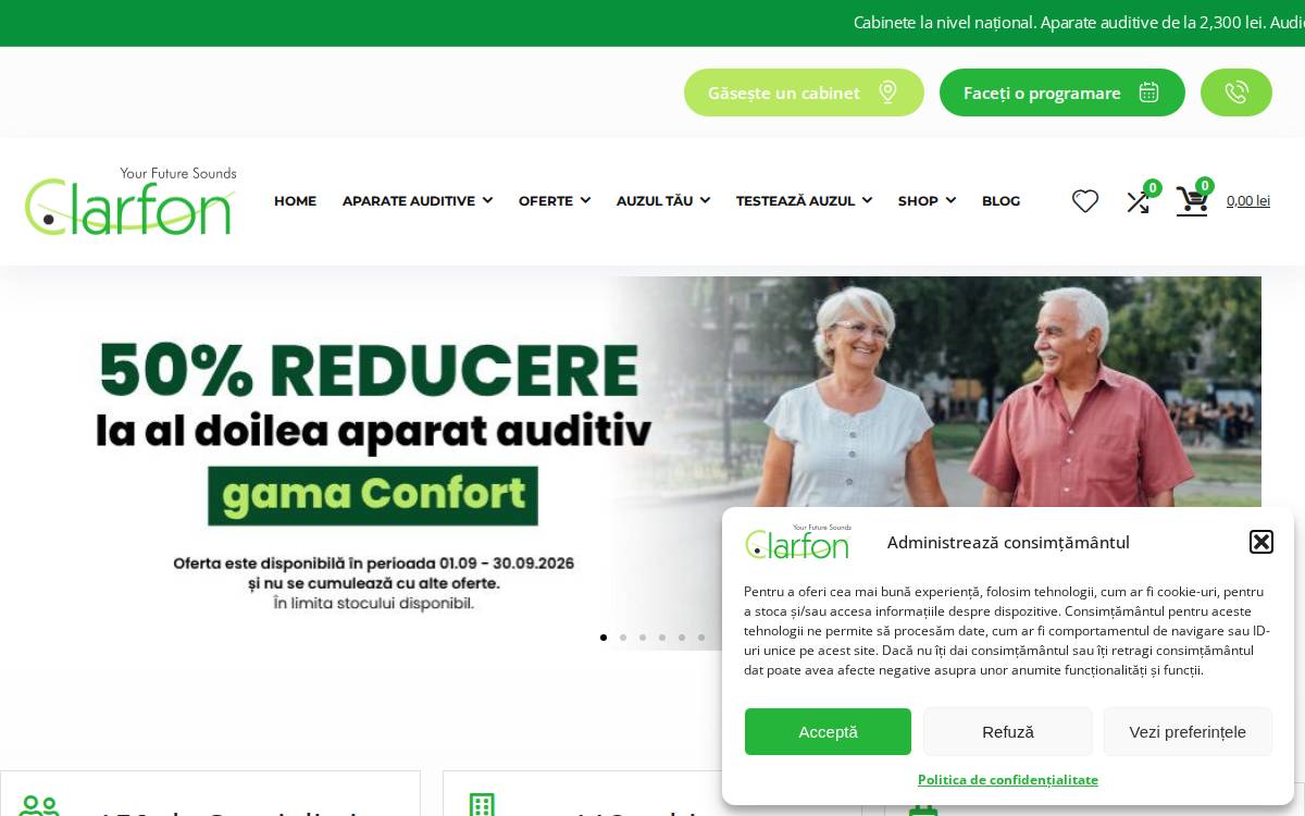 Clarfon website preview