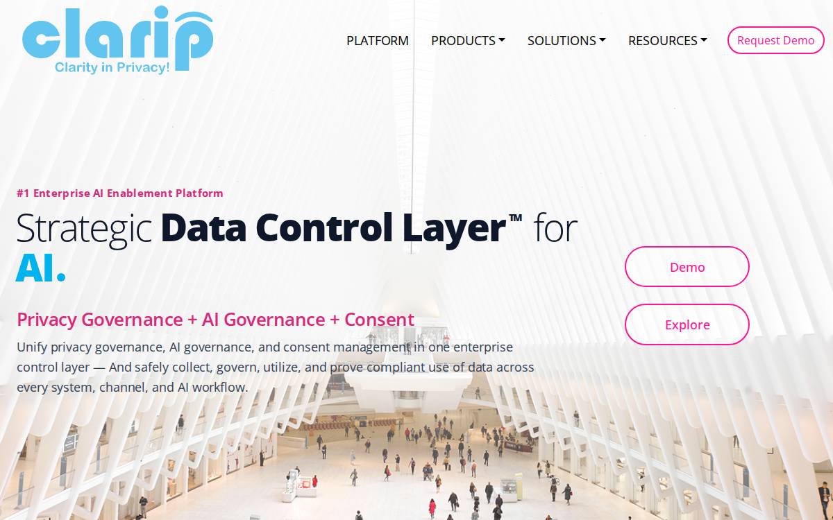 Clarip website preview