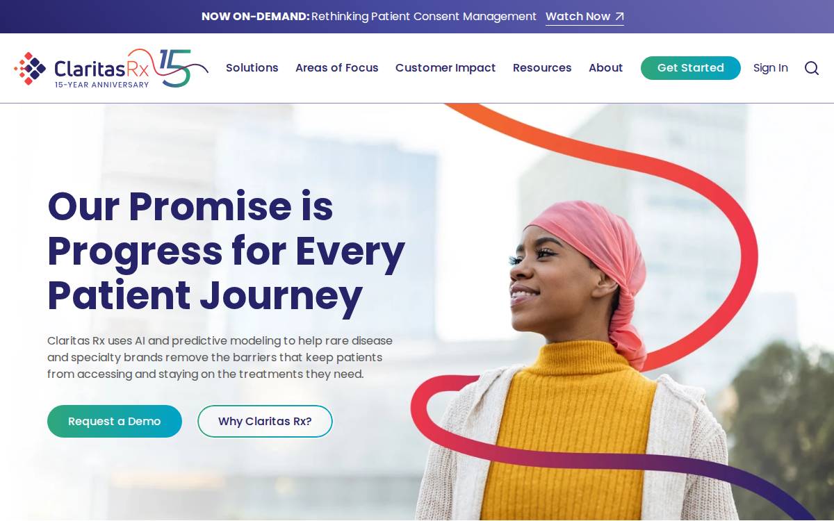 Claritas Rx website preview