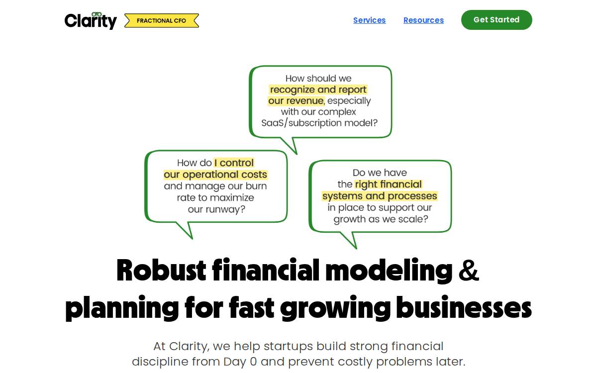 Clarity website preview