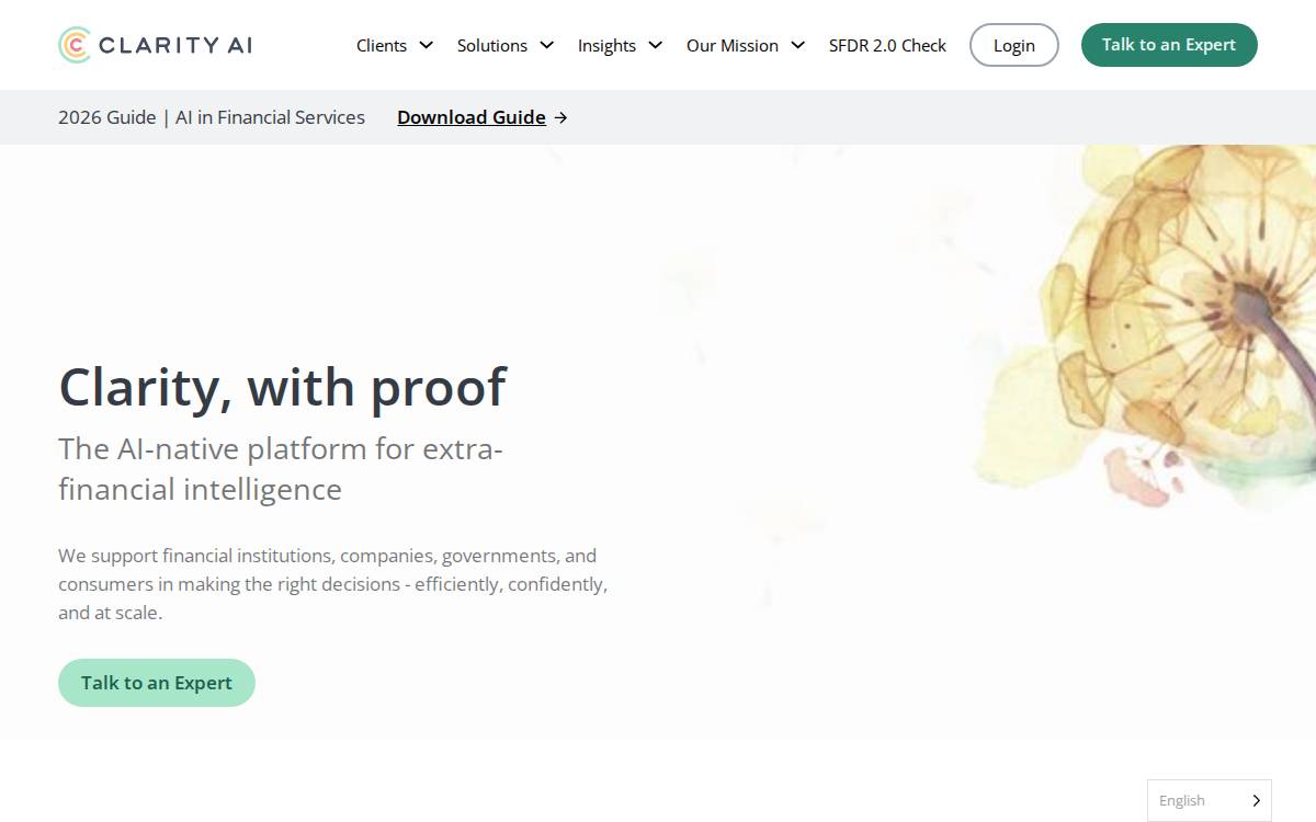 Clarity AI website preview