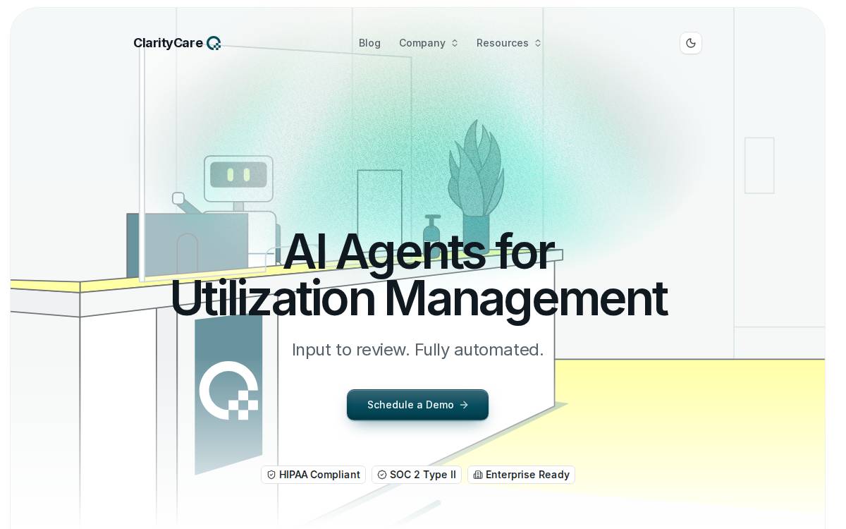 ClarityCare AI website preview