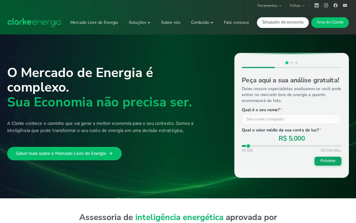 Clarke Energia website preview
