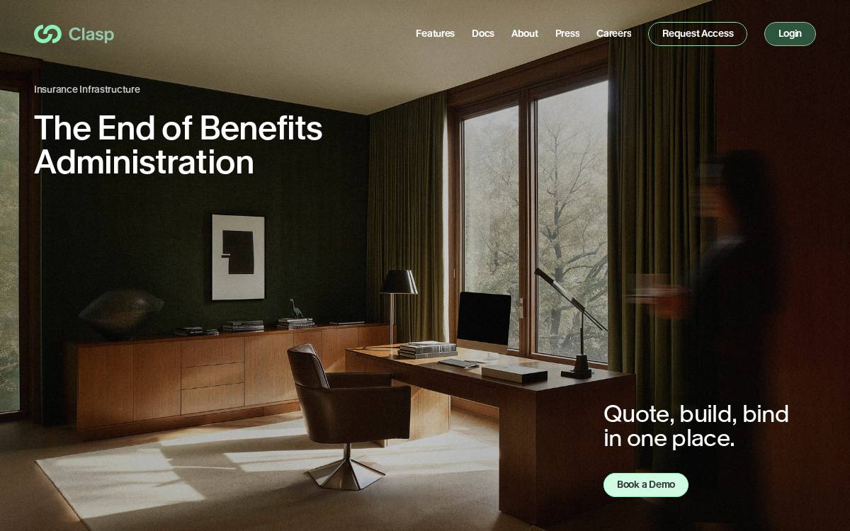 Clasp website preview