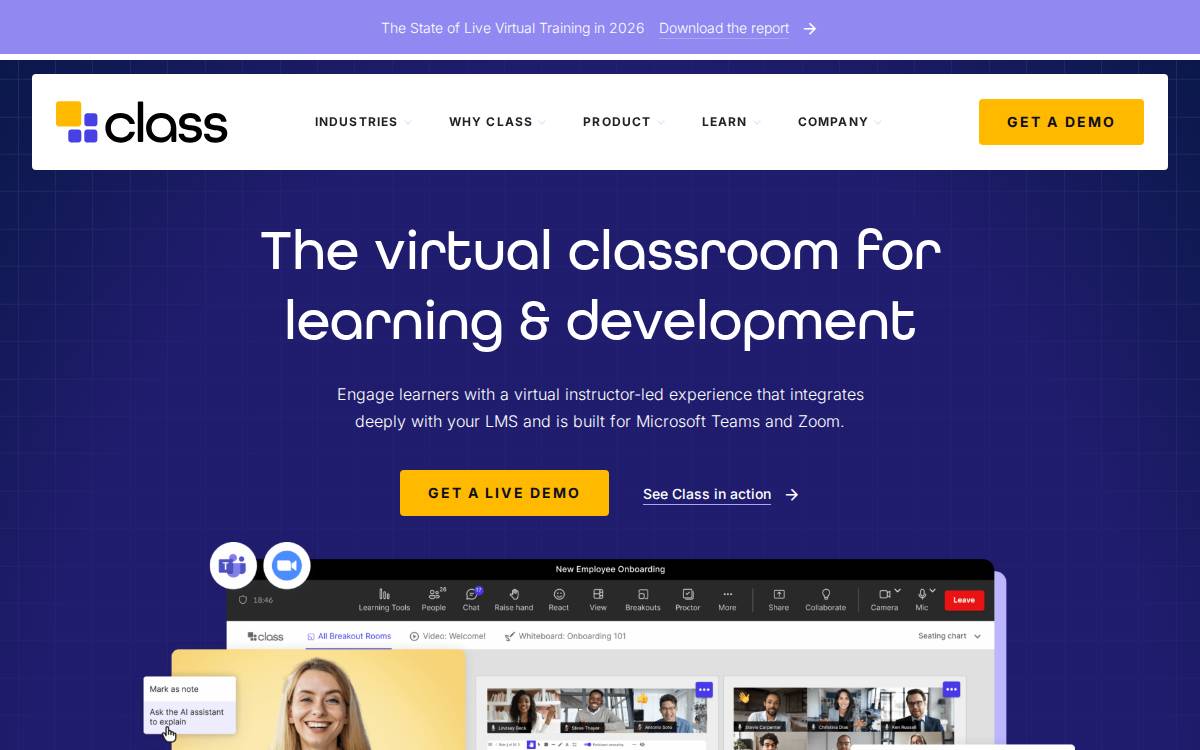 Classedu website preview