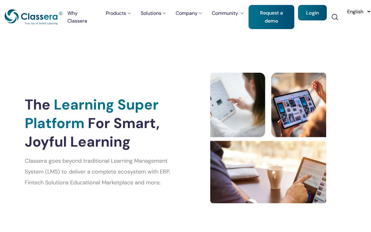Classera website preview