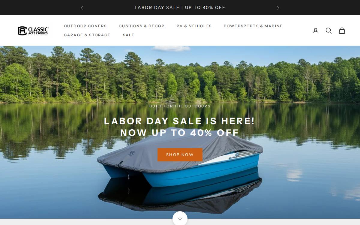 Classic Accessories website preview