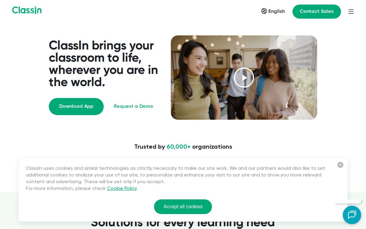 ClassIn (Empower Education Online) website preview