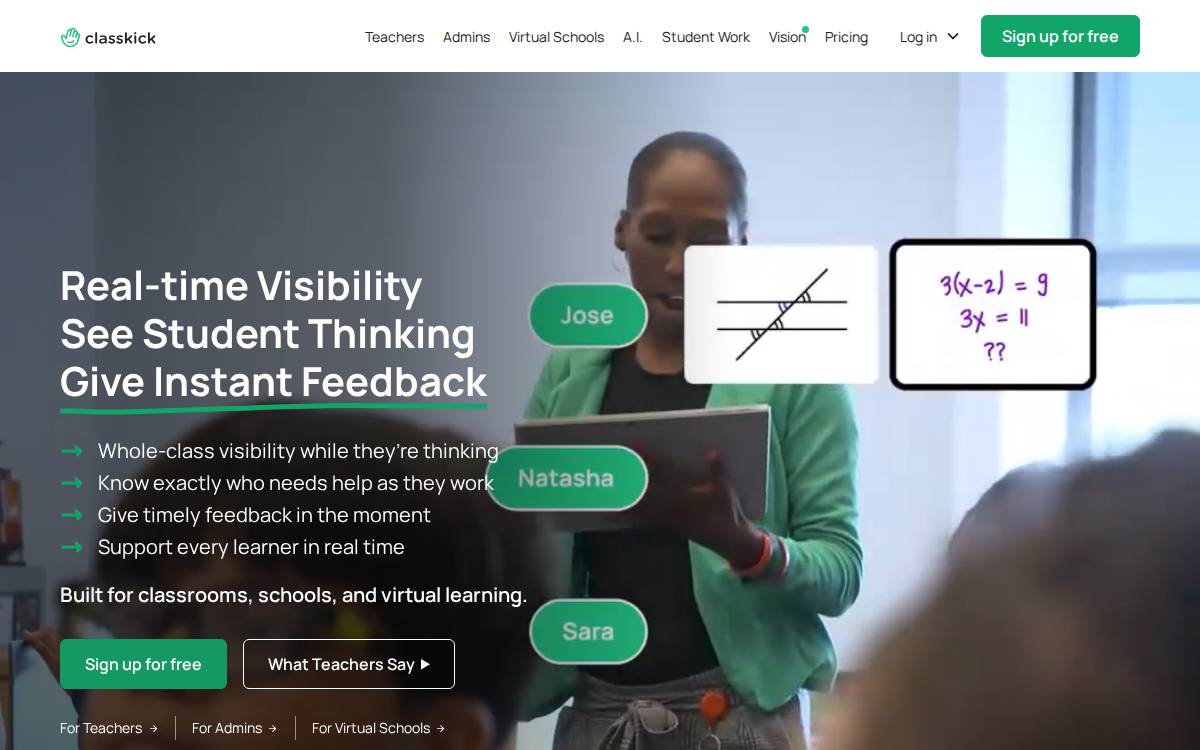 Classkick Education false website preview