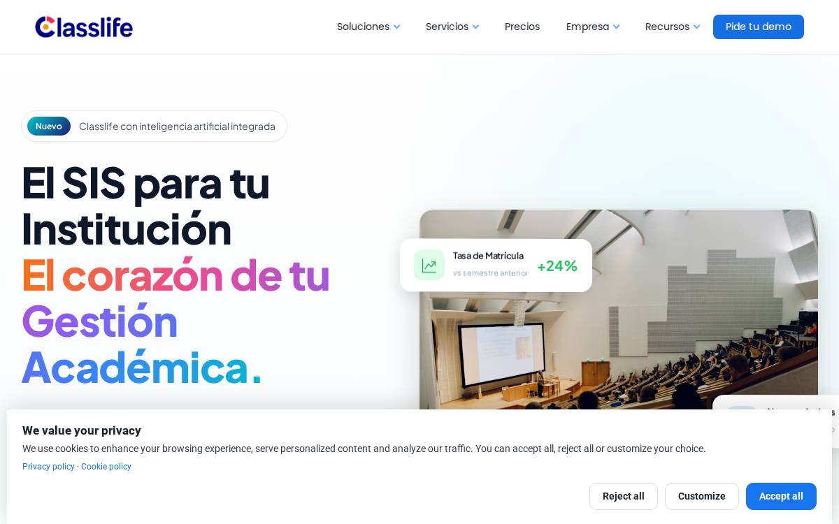 Classlife website preview