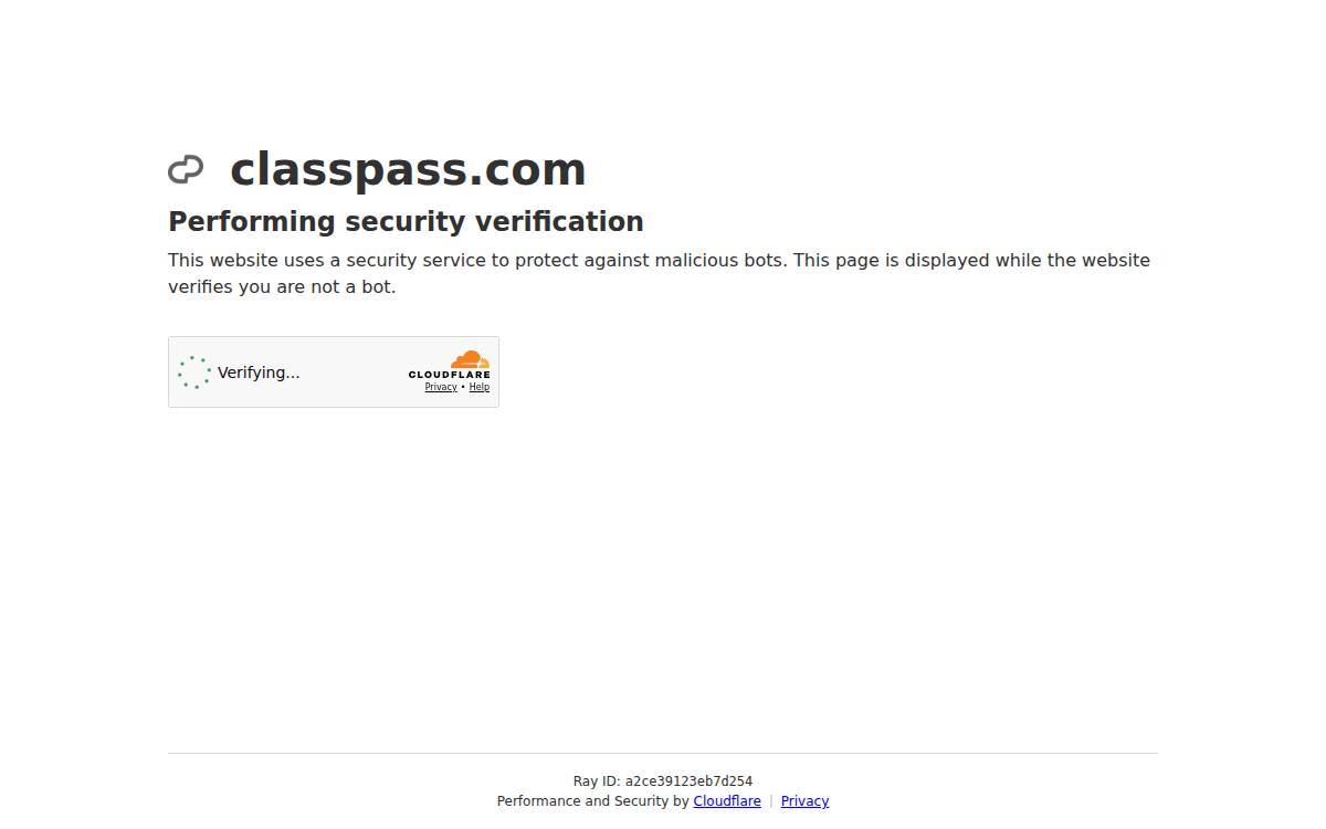 ClassPass website preview