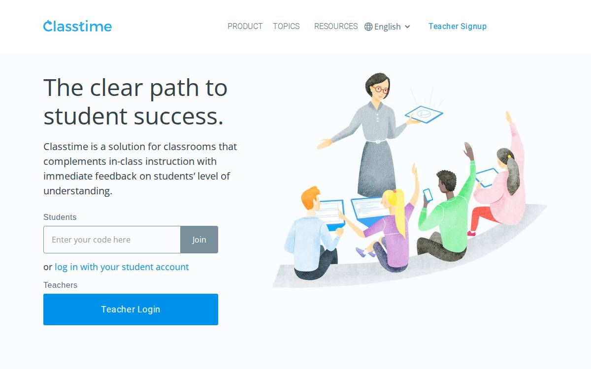 Classtime website preview