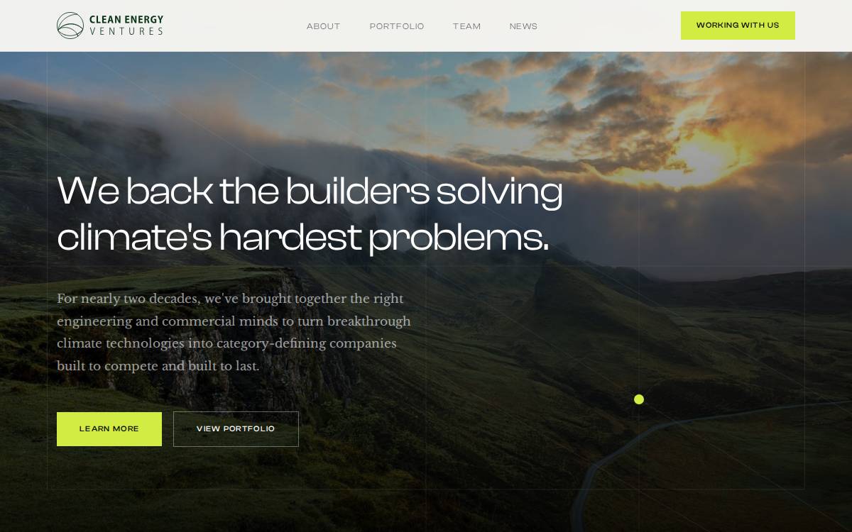 Clean Energy Ventures Visit Clean Energy Ventures website preview