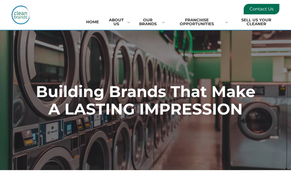 Cleanfranchisebrands website preview