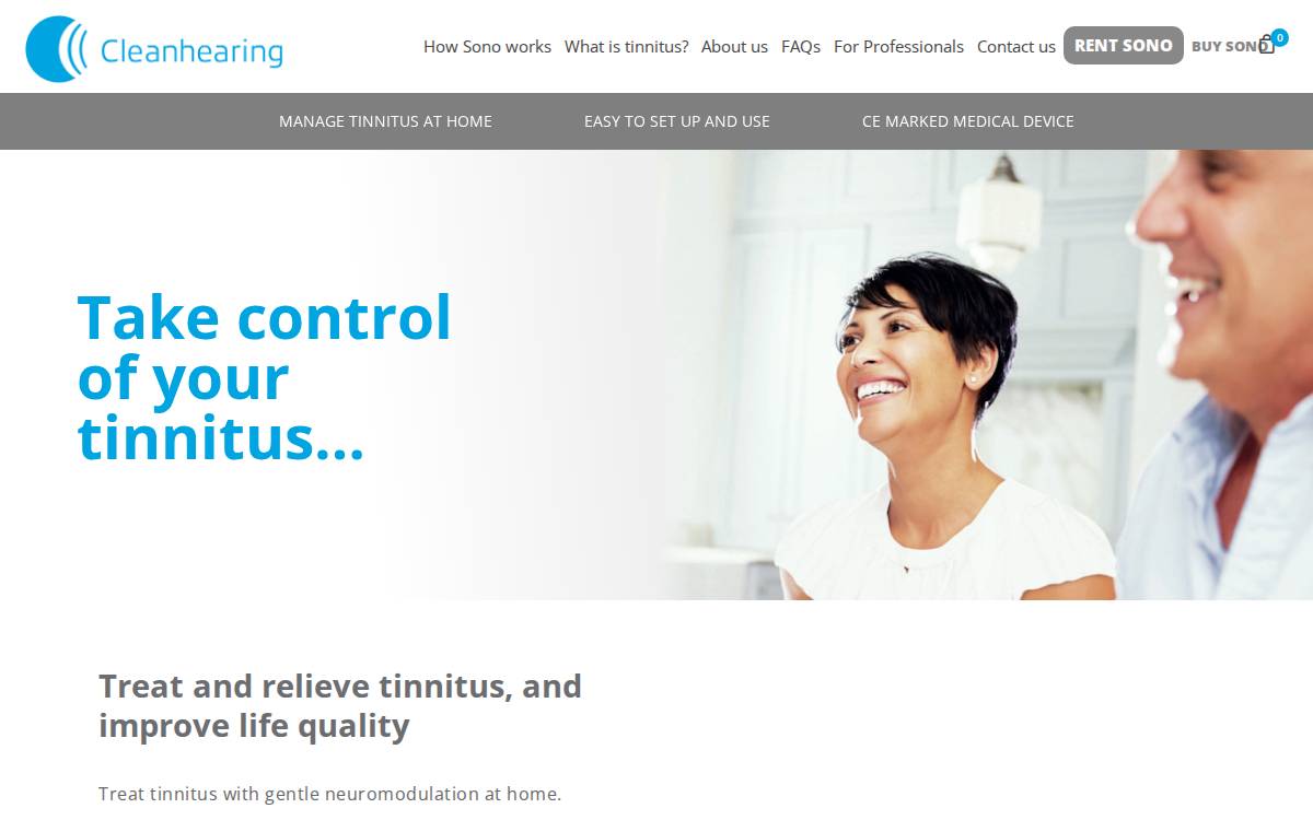 CleanHearing Inc. website preview