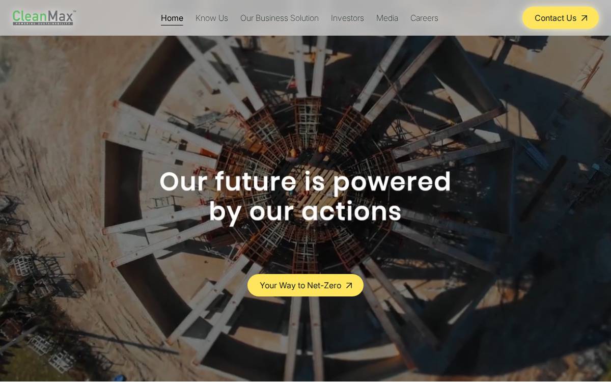 CleanMax website preview