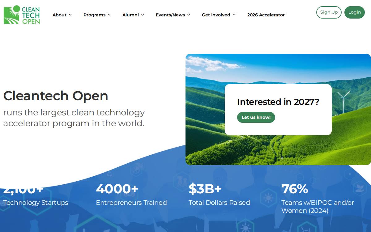 Cleantech website preview