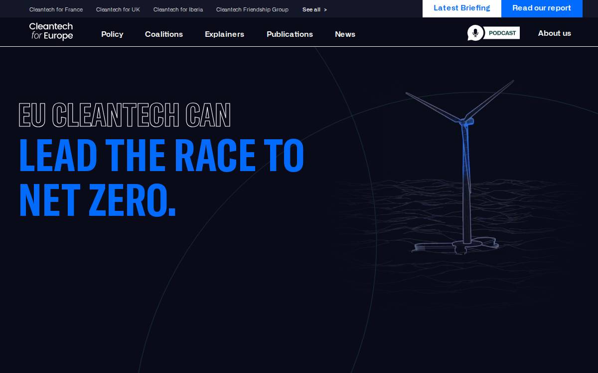 Cleantechforeurope website preview