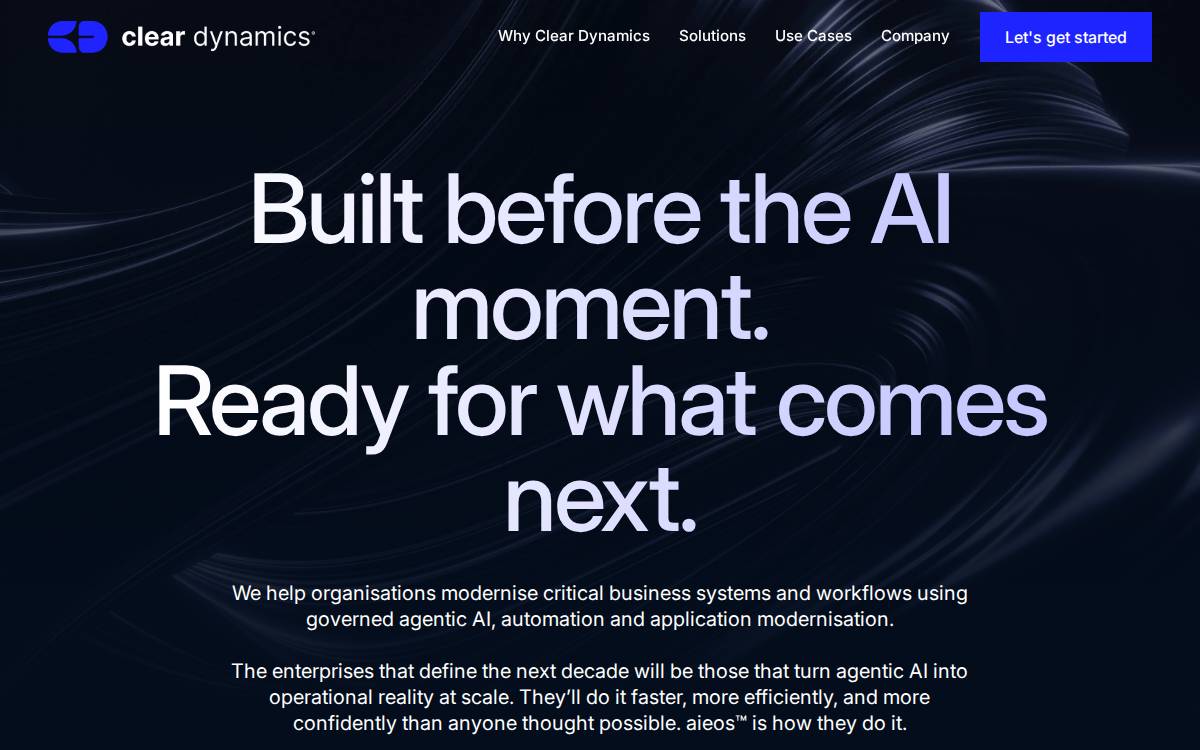 Clear Dynamics website preview
