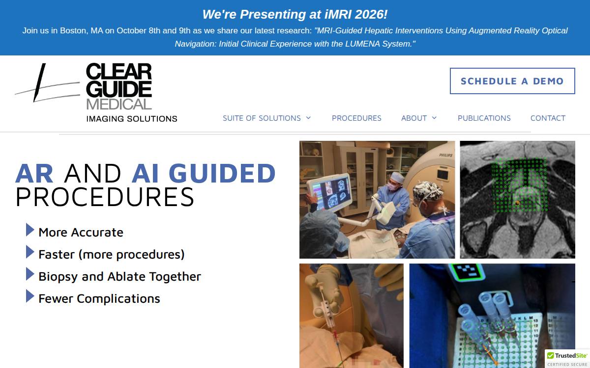 Clear Guide Medical website preview