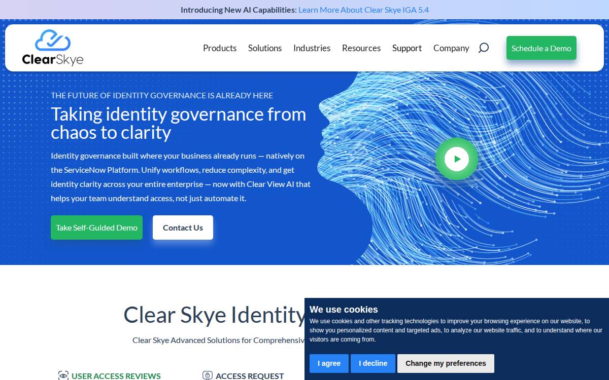 Clear Skye website preview