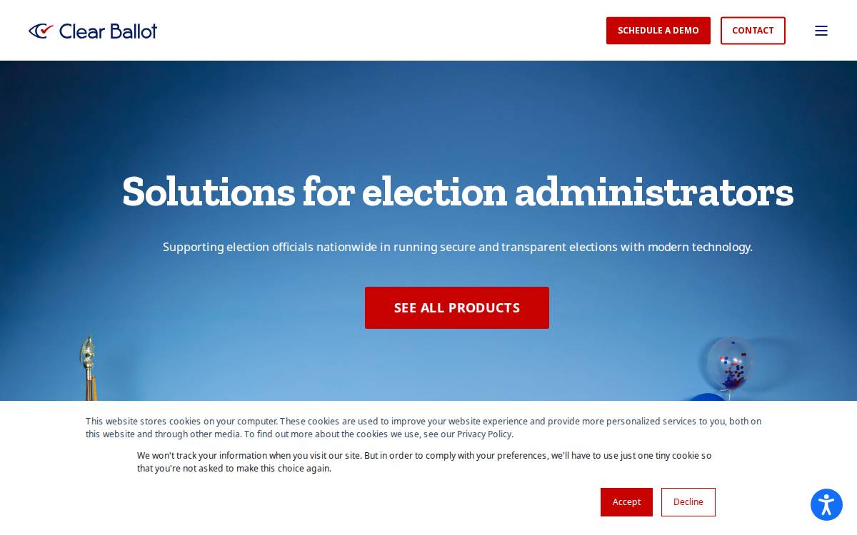 Clear Ballot website preview