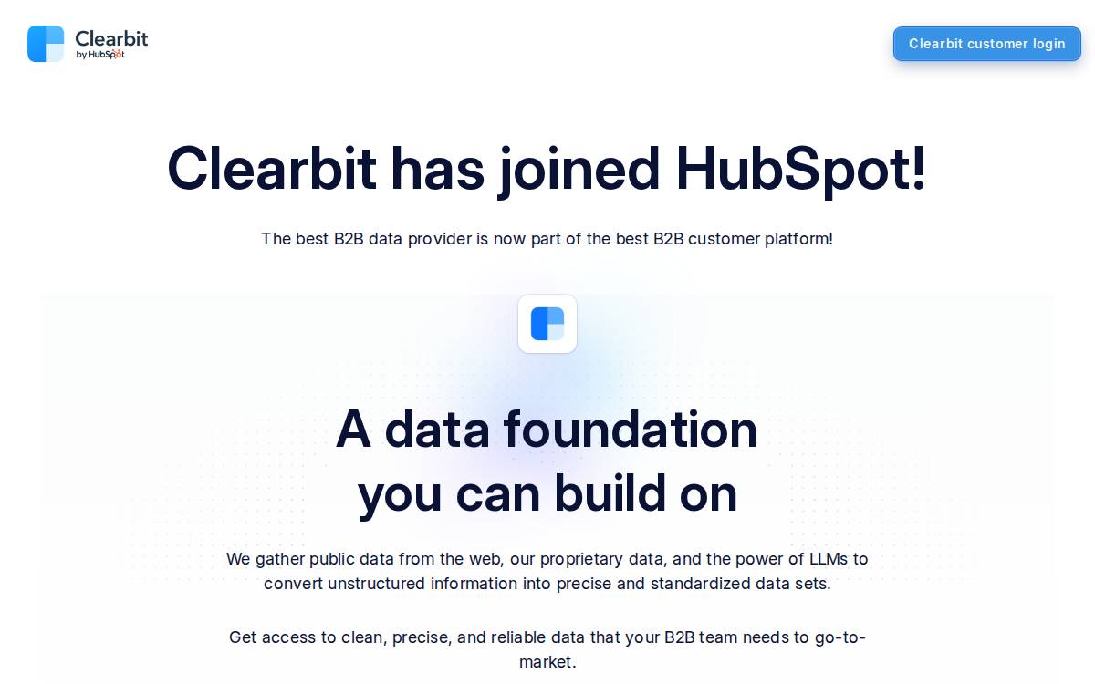 Clearbit website preview